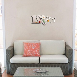 Đồng hồ dán tường nghệ thuật DIY - Love B