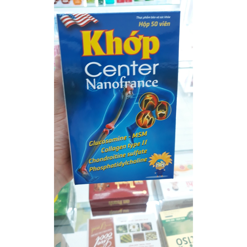 Khớp Center, viên uống bổ xương khớp glucosamine, tái tạo sụn khớp, giảm đau xương khớp