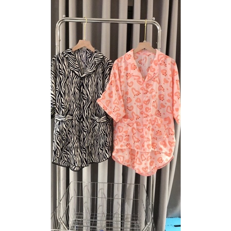PYJAMA MANGO ĐÙI DƠI, set mango mặc nhà, set đùi mặc nhà