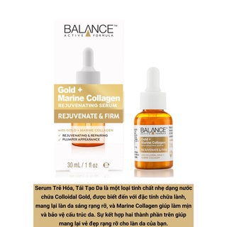 Tinh Chất Chống Lão Hóa Balance Gold Collagen Rejuvenating Serum 30ml