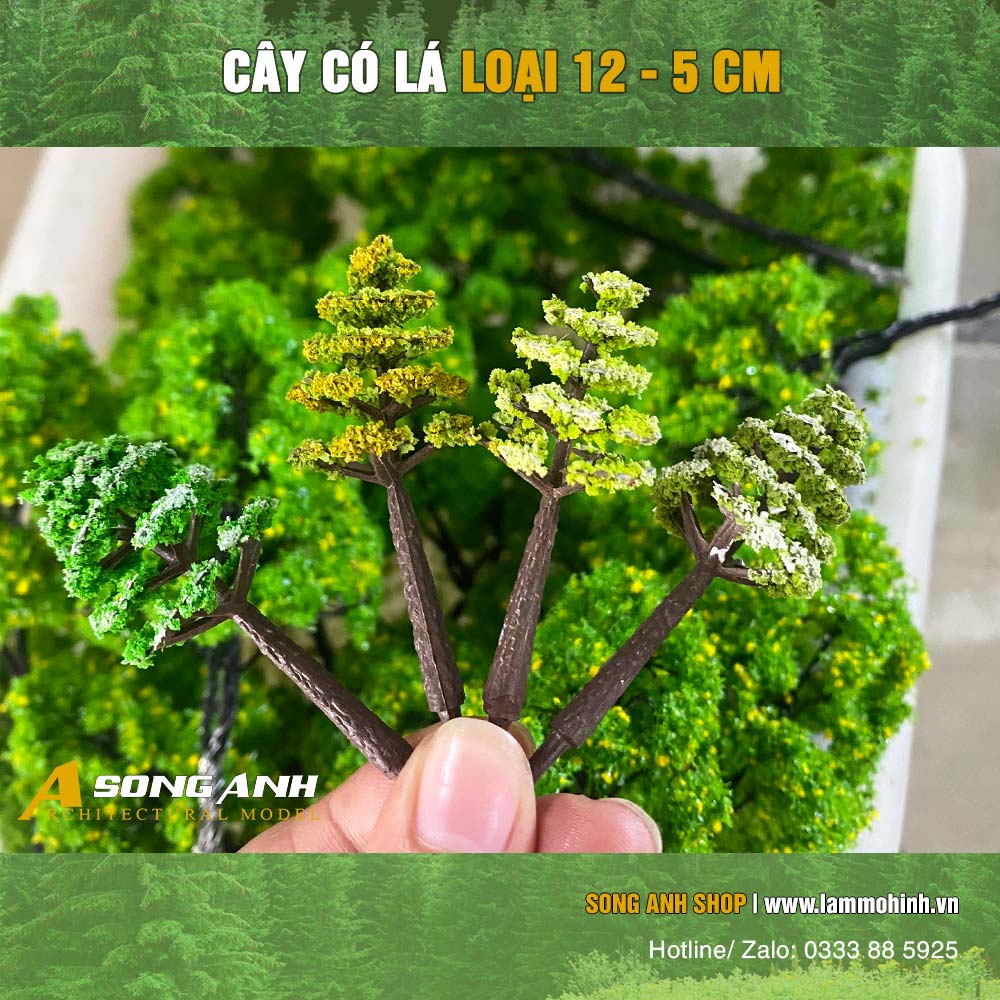 Cây xanh làm tiểu cảnh - mô hình trang trí