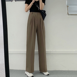 Quần dài ống rộng phong cách Hàn Quốc