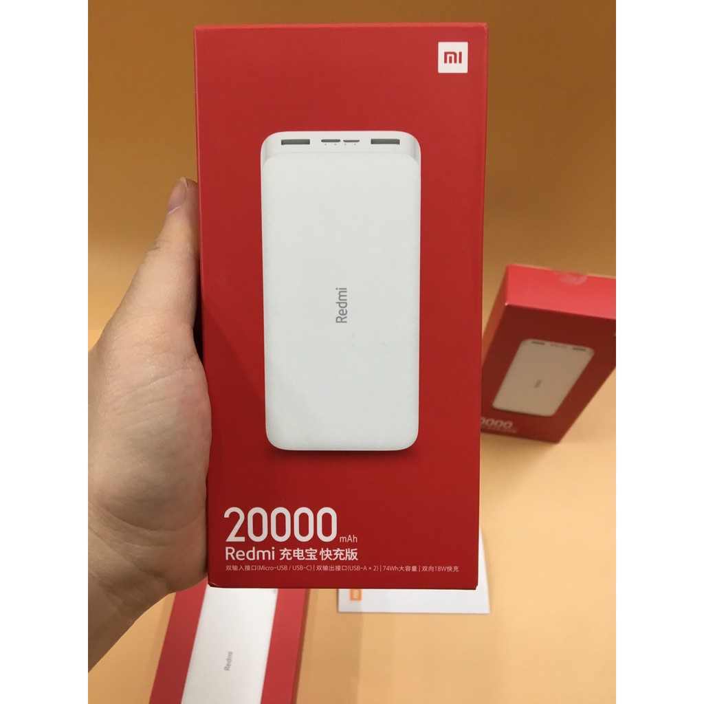 Pin sạc dự phòng Xiaomi Redmi 20000 mAh PB200LZM / Pin sạc dự phòng Xiaomi 20000mAh BHR9739TH 1C1A 2