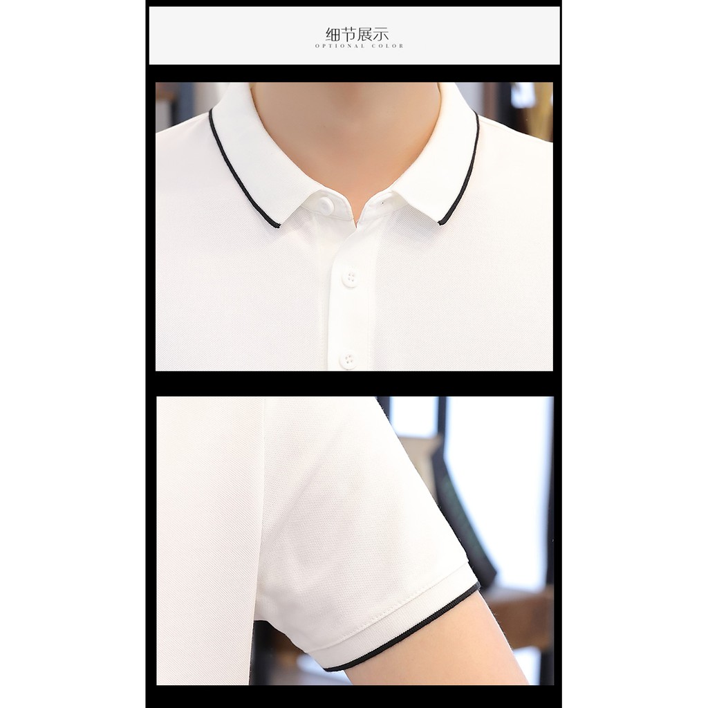 Áo polo nam cao cấp đẹp có cổ tay ngắn áo polo nữ form rộng unisex vải mè thoáng mát chính hãng | BigBuy360 - bigbuy360.vn