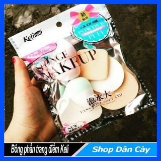 Bông phấn trang điểm Keli