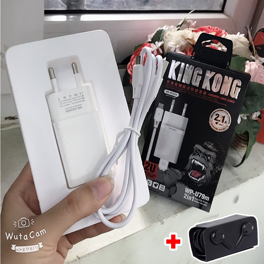Pin, Cáp & Bộ sạc | COMBO BỘ SẠC KINGKONG + TAI NGHE SAMSUNG S10 CAO CẤP