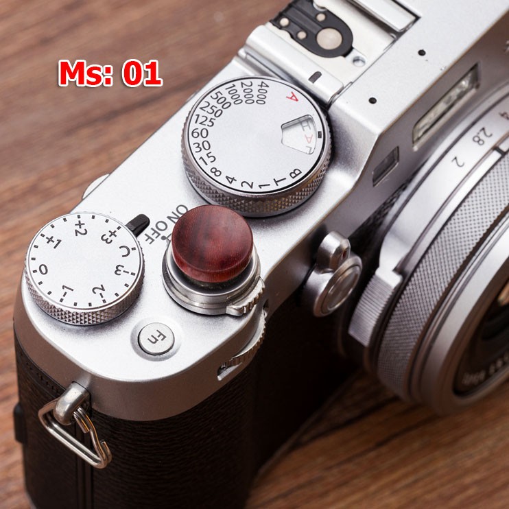 Nút gỗ lõm cho máy ảnh Fujifilm - Gỗ thật