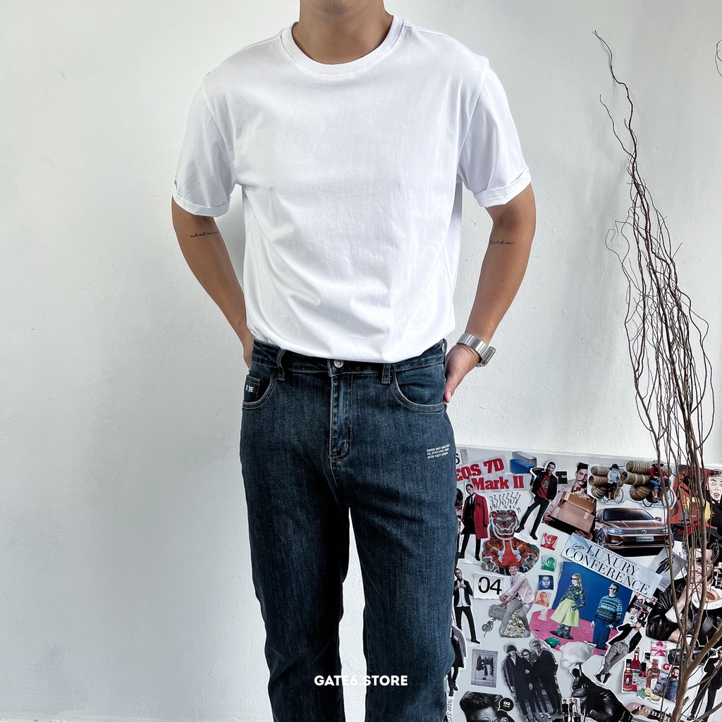 Áo Phông Nam Nữ trơn GATE6 Daily Tee, thun cổ tròn Unisex 100% cotton 2 chiều dáng regular fit kiểu Hàn - GATE6 - G0029