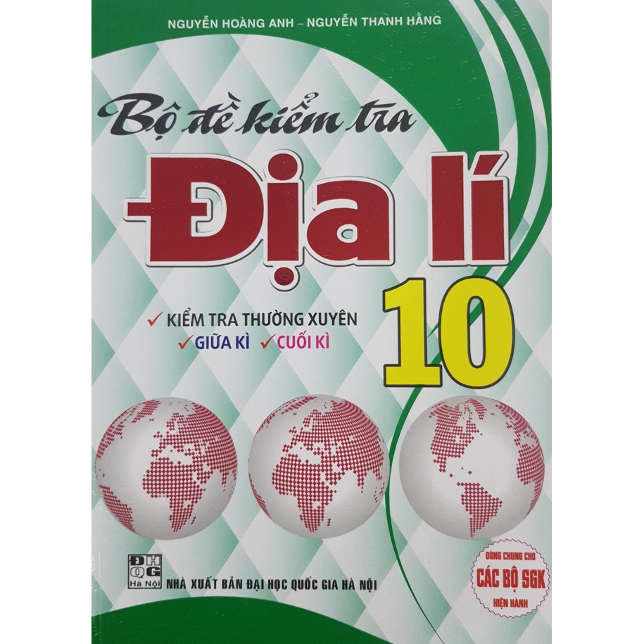 Sách - Bộ đề kiểm tra Địa Lí 10