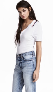 Áo pull cổ sơmi HM auth siêu xinh