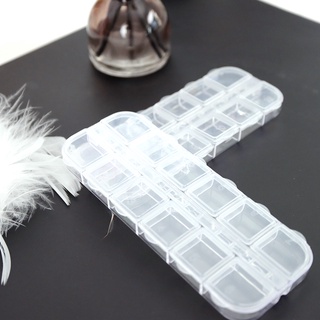Khay đựng đá nail 12 ô nắp bật
