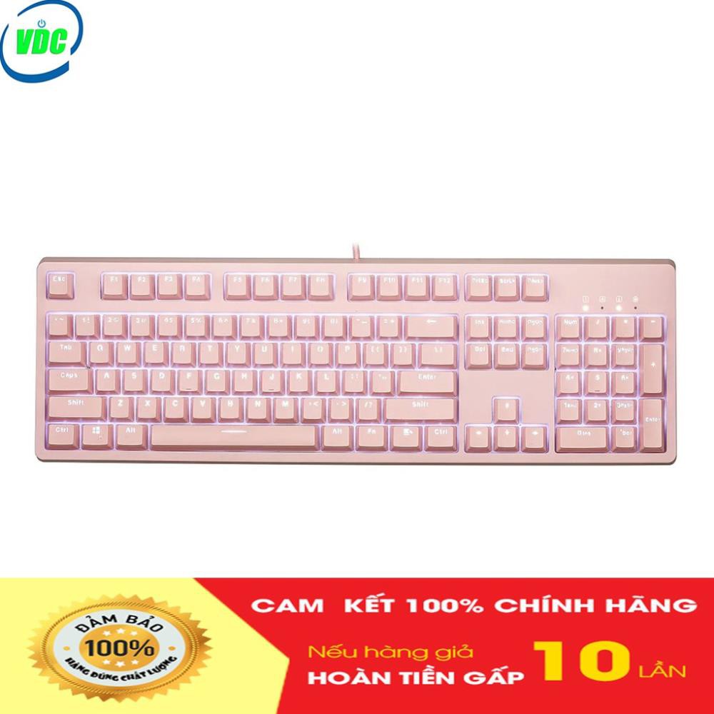 ⚡⚡ Bàn phím cơ E-Dra EK3104 phiên bản màu hồng và màu trắng - Led 1 màu - Blue/ Red/ Brown Switch - 