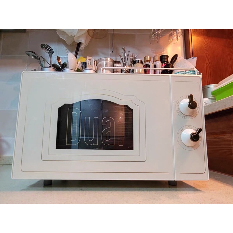 Lò vi sóng kết hợp lò nướng 2 trong 1 Dual DIK23 thể tích 20L phong cách retro, công nghệ nướng MH-4D làm nóng nhanh
