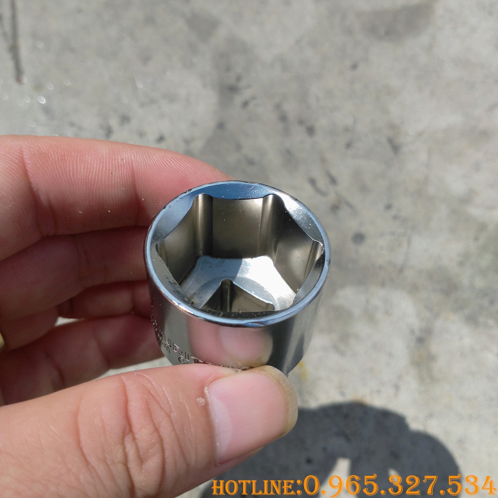 Khẩu 3/8 inch Nhật Bản,Khẩu Trắng ngắn - Kouritsu thép CR-V