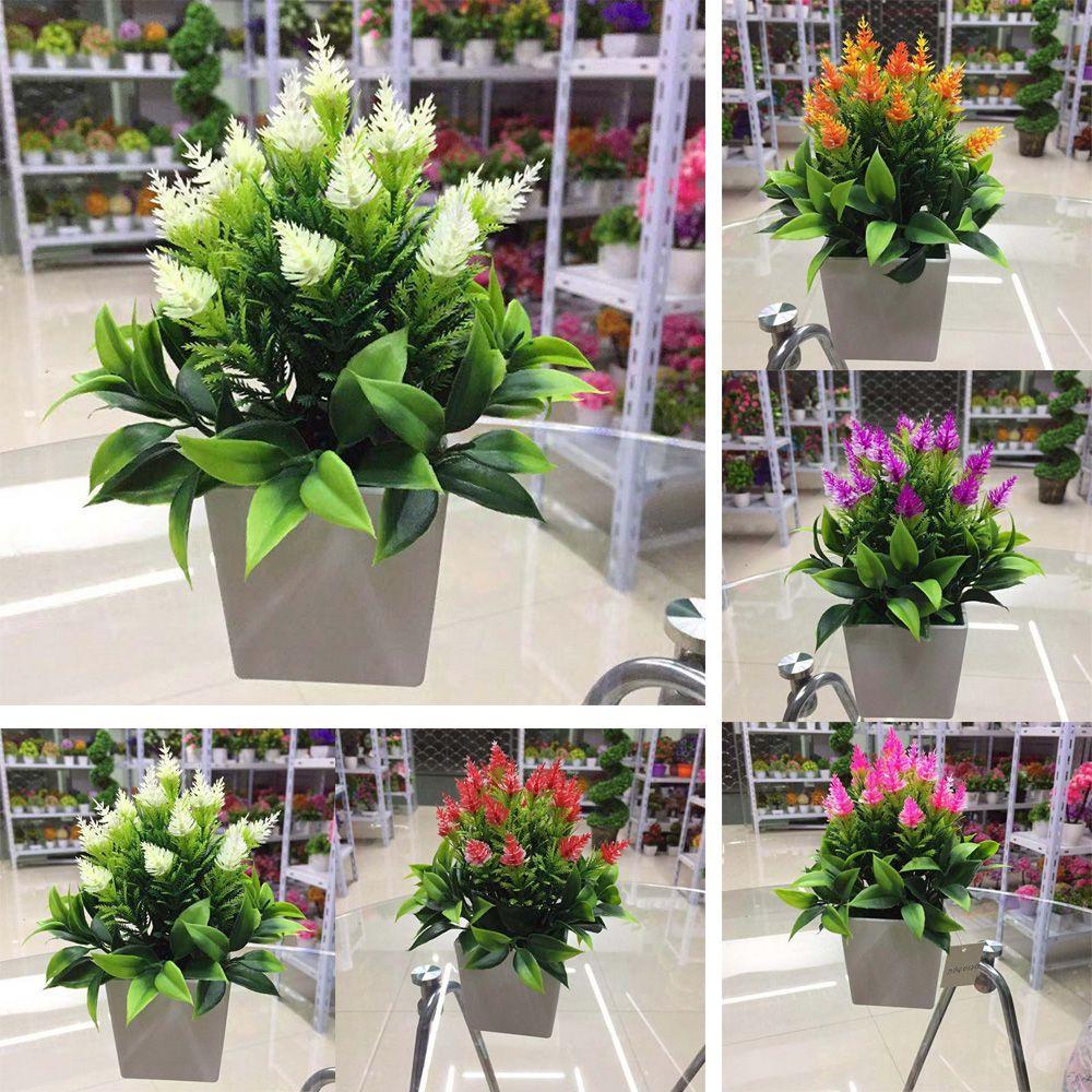 Chậu Cây Nhân Tạo Trang Trí Trong Nhà / Ngoài Trời