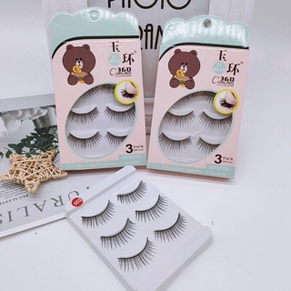 ✅Hộp 3 đôi lông mi chồn búp bê (kèm keo)