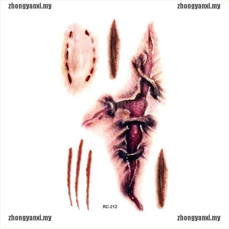 (Hàng Mới Về) Set 2 Hình Xăm Dán Vết Thương Hóa Trang Halloween | BigBuy360 - bigbuy360.vn