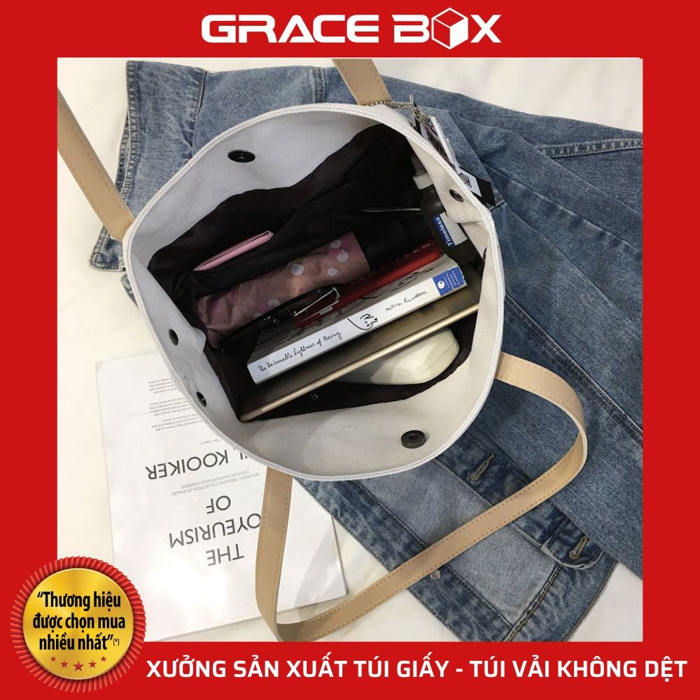 Túi Vải Canvas AML Cực Chất - Siêu Thị Bao Bì Grace Box