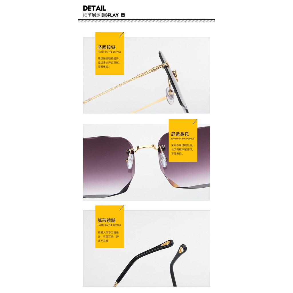 Mắt Kính Nữ Thời Trang 2021 - Kính Râm Nữ Hàn Quốc Đep Cao Cấp gọng vuông_MS305 | BigBuy360 - bigbuy360.vn