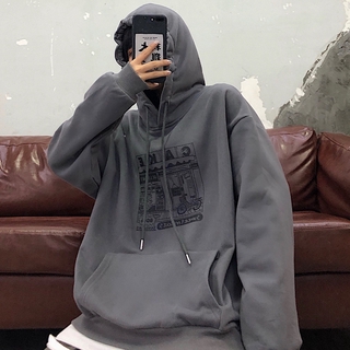 【Miss Sumey】Áo hoodie tay dài in hình chữ cái tiếng Anh phong cách ulzzang Hàn Quốc dành cho nữ