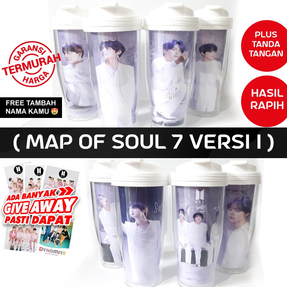 Bình Nước In Hình Các Nhân Vật Trong Bts Bangtan Tumbler Of The Soul 7 Phiên Bản 1 / Merchandise Kpop / Bt21