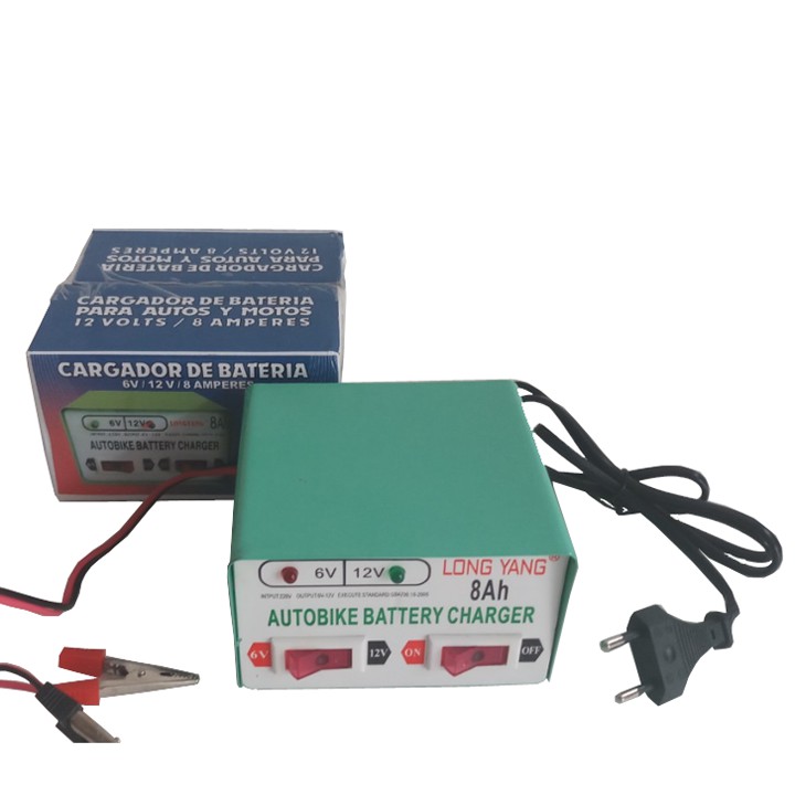 Sạc ắc quy 2 chế độ 6V và 12V 8Ah - sạc thông minh