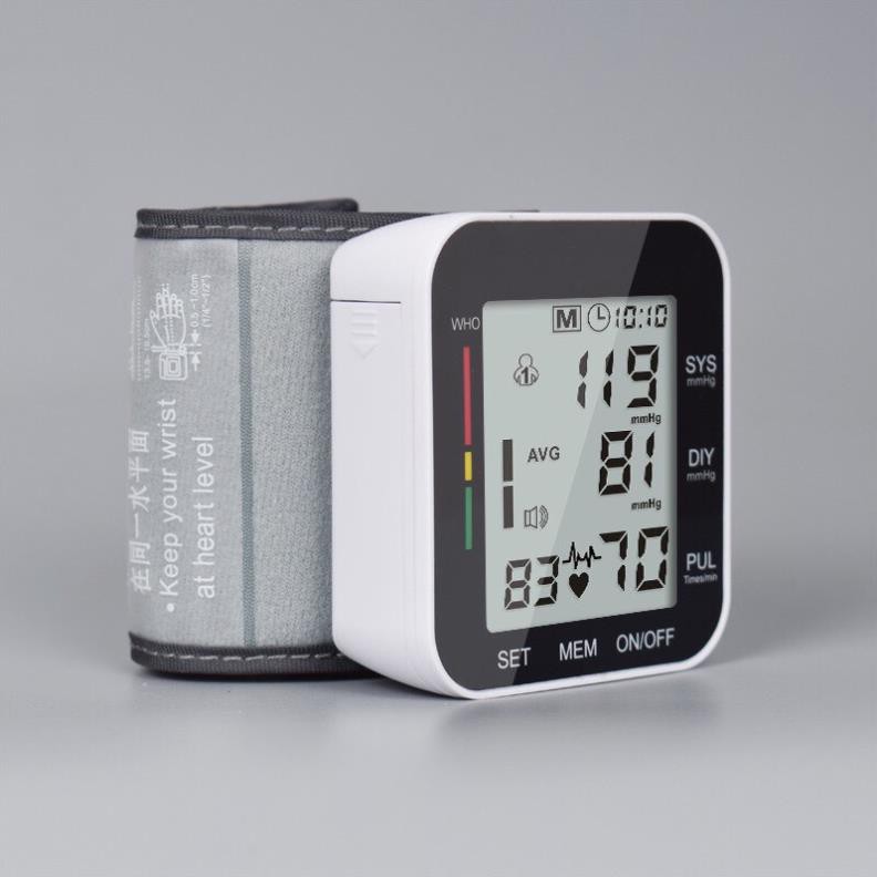 Máy đo huyết áp điện tử cổ tay JZ-251A màn hình LCD đo chỉ số huyết áp , nhịp tim