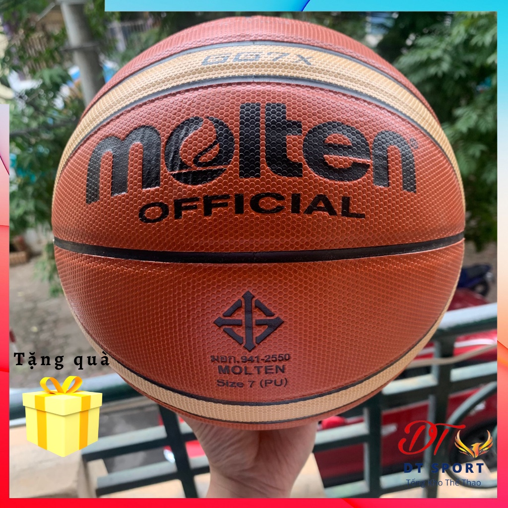 Banh bóng rổ Molten FIBA GG7X size 7 ⭐ Free Ship + Tặng quà ⭐ da PU chơi indoor- outdoor tiêu chuẩn thi đấu