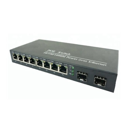 Bộ chia mạng 08POE Switch 10-100-1000M - 2UTP 10-100-1000M