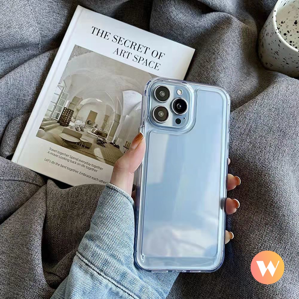 Ốp Điện Thoại TPU Mềm Trong Suốt Bảo Vệ Camera Chống Sốc Cho iPhone13 12 11 Pro Max X XR XS Max 7 8 Plus SE 2020