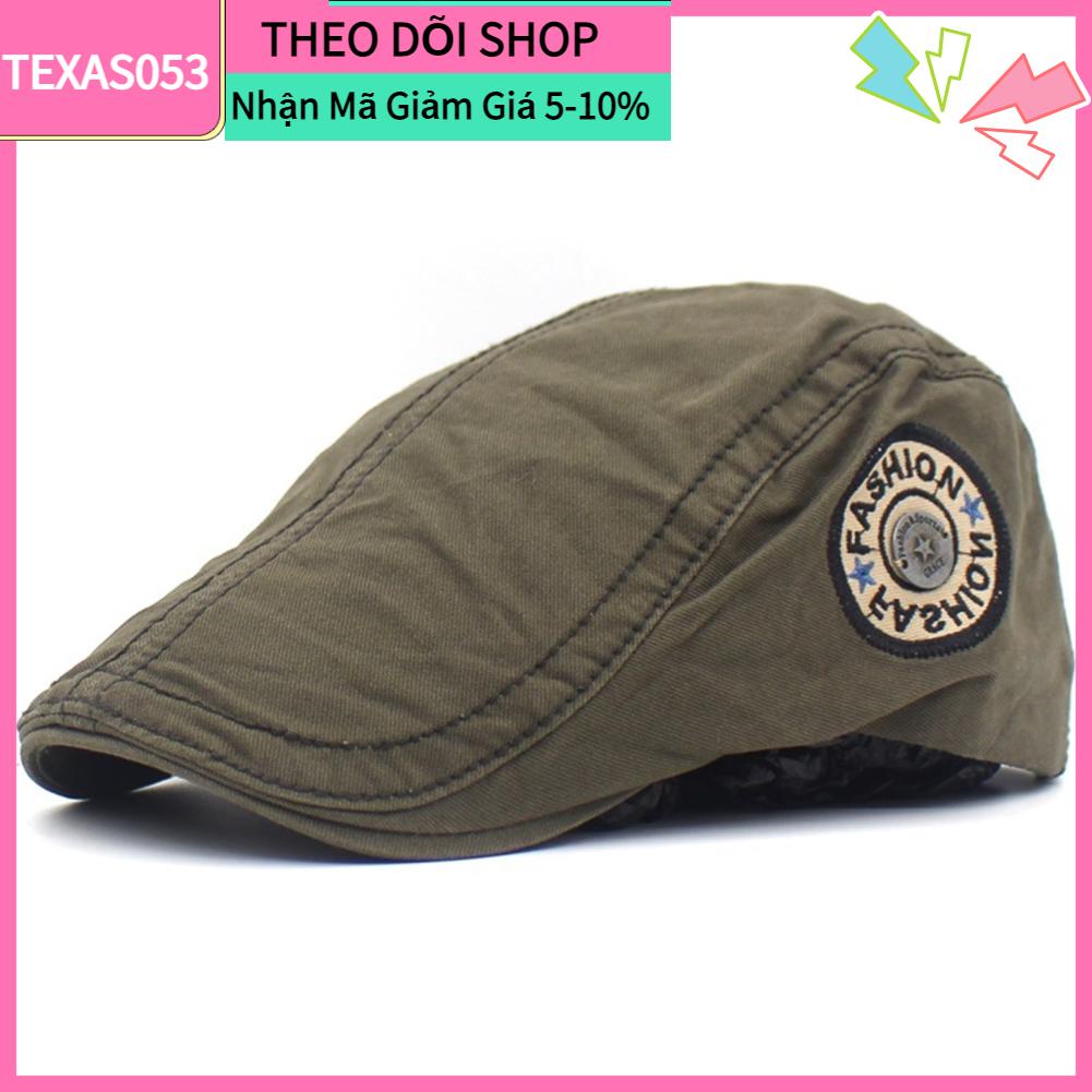 Texas053 Mũ beret dành cho nam Phong cách đơn giản Bông mềm mại thời trang Thông thường phục hàng ngày