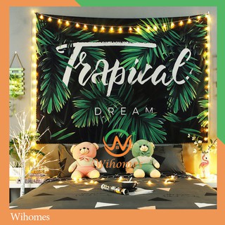 [ĐẸP - SẴN] Thảm treo tường Decor phòng hoa lá đẹp (Vải dày, TẶNG móc treo) Thảm treo tường Wihomes