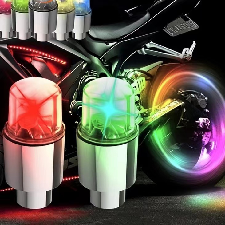 Đèn LED Gắn Bánh Xe Trang Trí Chạy Ban Đêm Cho Xe Hơi Xe Máy
