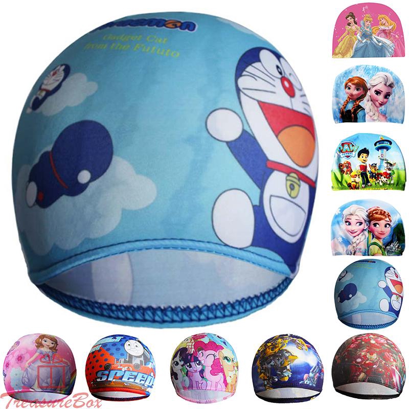 Nón bơi in họa tiết hoạt hình cho trẻ em