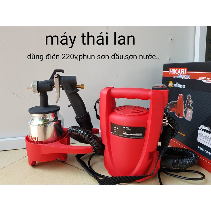 Máy phun sơn Hikari EP-8 madein Thái Lan,bình 800ml,phun sơn dâu, sơn nước, sơn sắt tiện dụng.