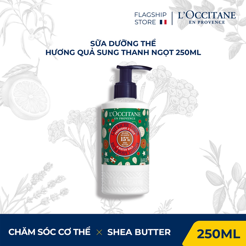 Sữa Dưỡng Thể Hương Quả Sung Thanh Ngọt Winter Walk Rich Body Lotion 250ml L'Occitane