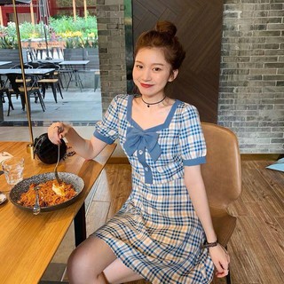 Đầm Xòe Kẻ Sọc Caro Thời Trang Hè 2020 Xinh Xắn Cho Nữ