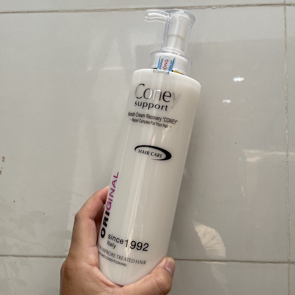 Kem Keratin Coney Recovery phục hồi tóc hư tổn Ý 780ml ( New 2021 )