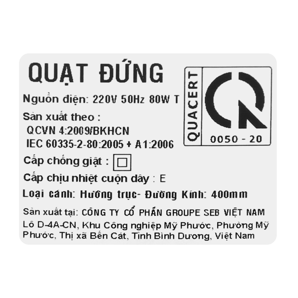 Quạt đứng Asia Turbo DTB1601-XV0
