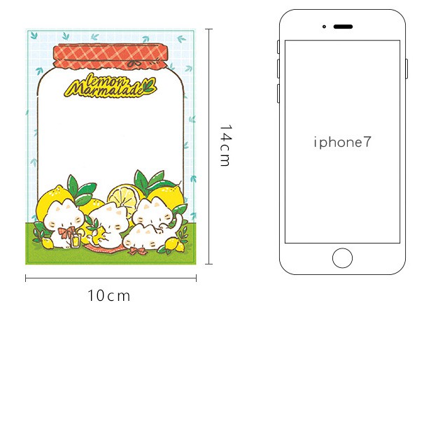 Note Pad Memo Pad Giấy Nhớ Mèo Lemon Marmalade