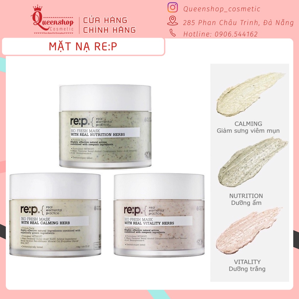 Mặt Nạ Đất Sét Re:p Bio Fresh Mask With Real Herbs 130g