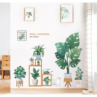 Decal dán tường khu vườn xanh
