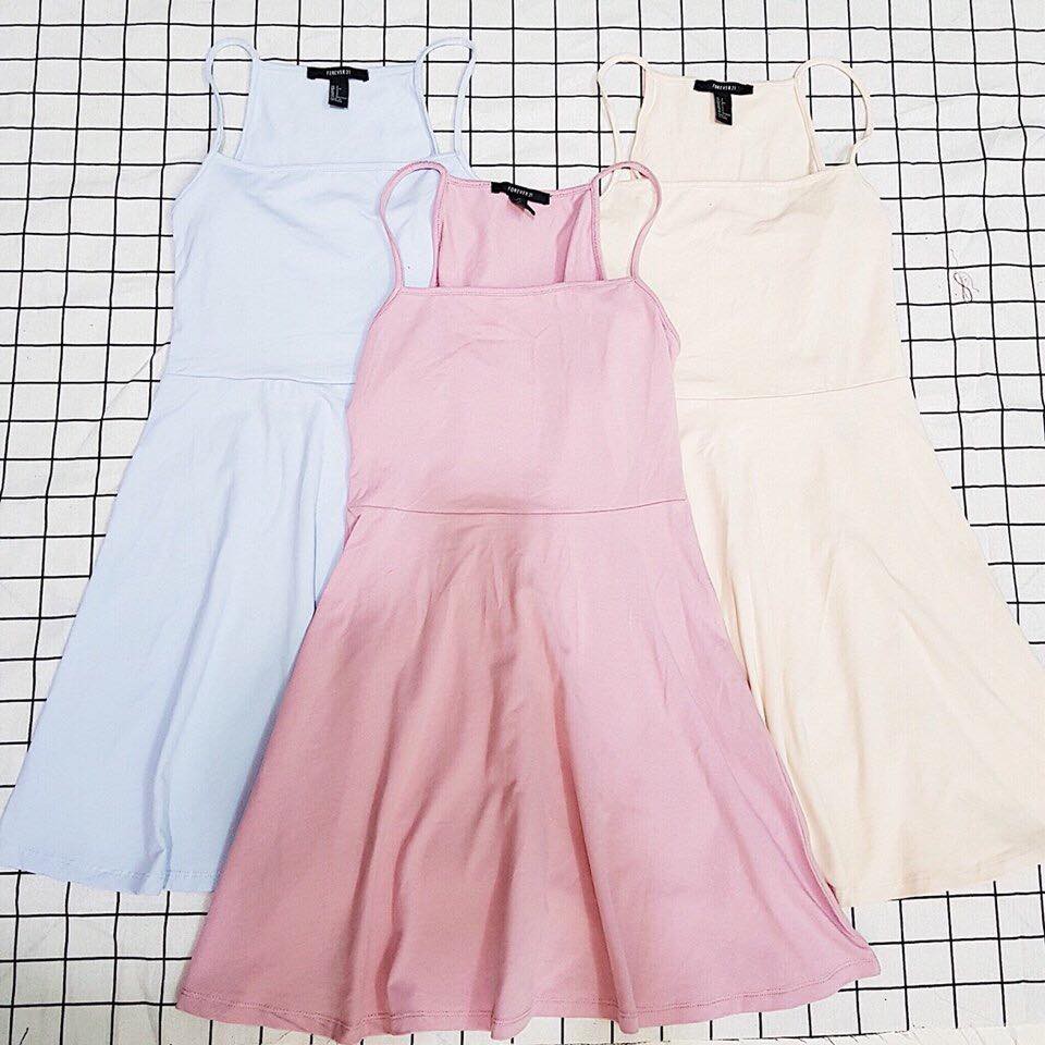 Cami dress- Đầm dây xòe cổ vuông F21
