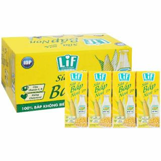Sữa Bắp Non Lif 180ml lốc 4 hộp