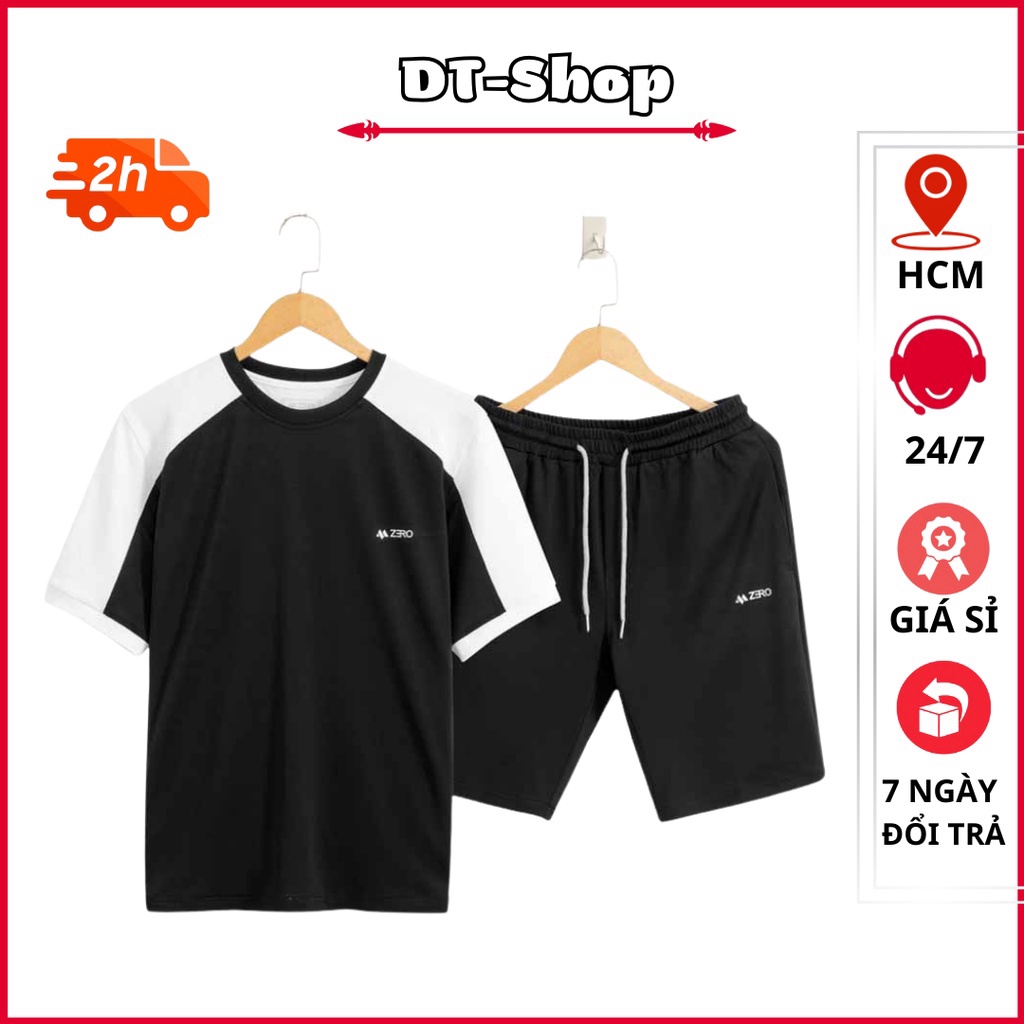 Bộ Thể Thao Nam chất thun co Giãn, năng động mùa Hè, 4 màu trẻ trung, bộ mặc nhà nam