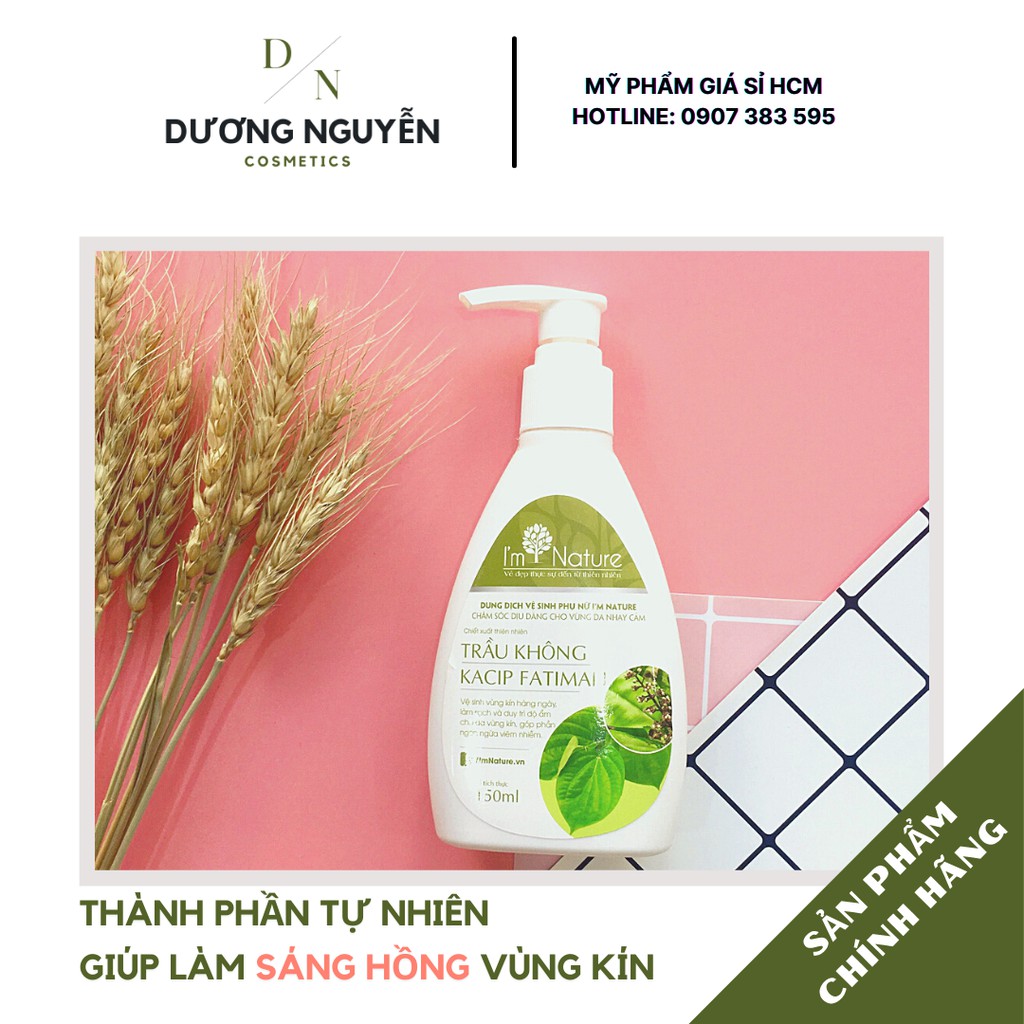 Dung Dịch Vệ Sinh Phụ Nữ Trầu Không I'm Nature 150ml (+Quà)