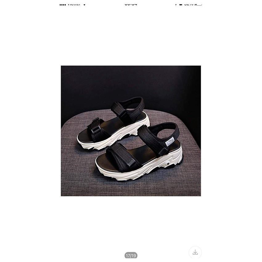 Giày Sneaker Nữ 2 Màu Trắng Đen Dễ Phối Đồ - Dép Sandal Học Sinh Mang Thoải Mái Êm Chân, Có Thể Mang Đi CHơi, Đi Dạo Phố