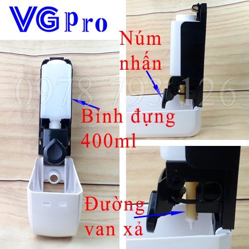 Hộp Đựng Nước Rửa Tay Xà Bông Dầu Gội Sữa Tắm YG811 Bình Đựng Nước Rửa Tay Cung Cấp Bởi VGpro Tìm Đại Lý Toàn Quốc