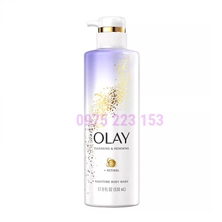 Sữa tắm chống lão hóa Olay Cleansing&Renewing Retinol Body Wash 530ml