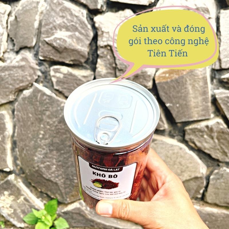 Khô bò sợi 250gr NutiFarm đồ ăn vặt đặc sản đà lạt